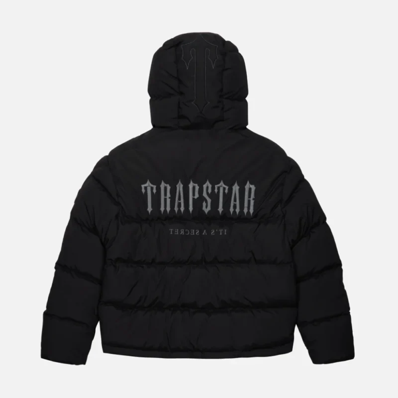 Trapstar London con cappuccio nera Giacca